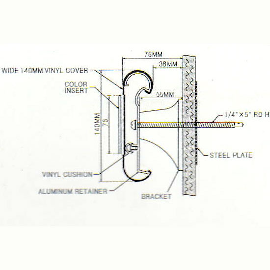 범퍼핸드레일 MRAE-140 C